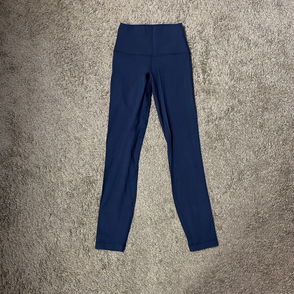 Lululemon Size 2 Align Pant High Rise 25" Inseam True Navy Blue